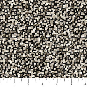 Modern Vibe - Mini Squares - Black/Multi - 44" Wide - Northcott