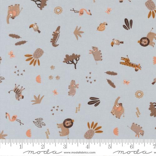 Wildly Cute Safari - Sky - 539085-13 - 44" Wide - Elena Amo