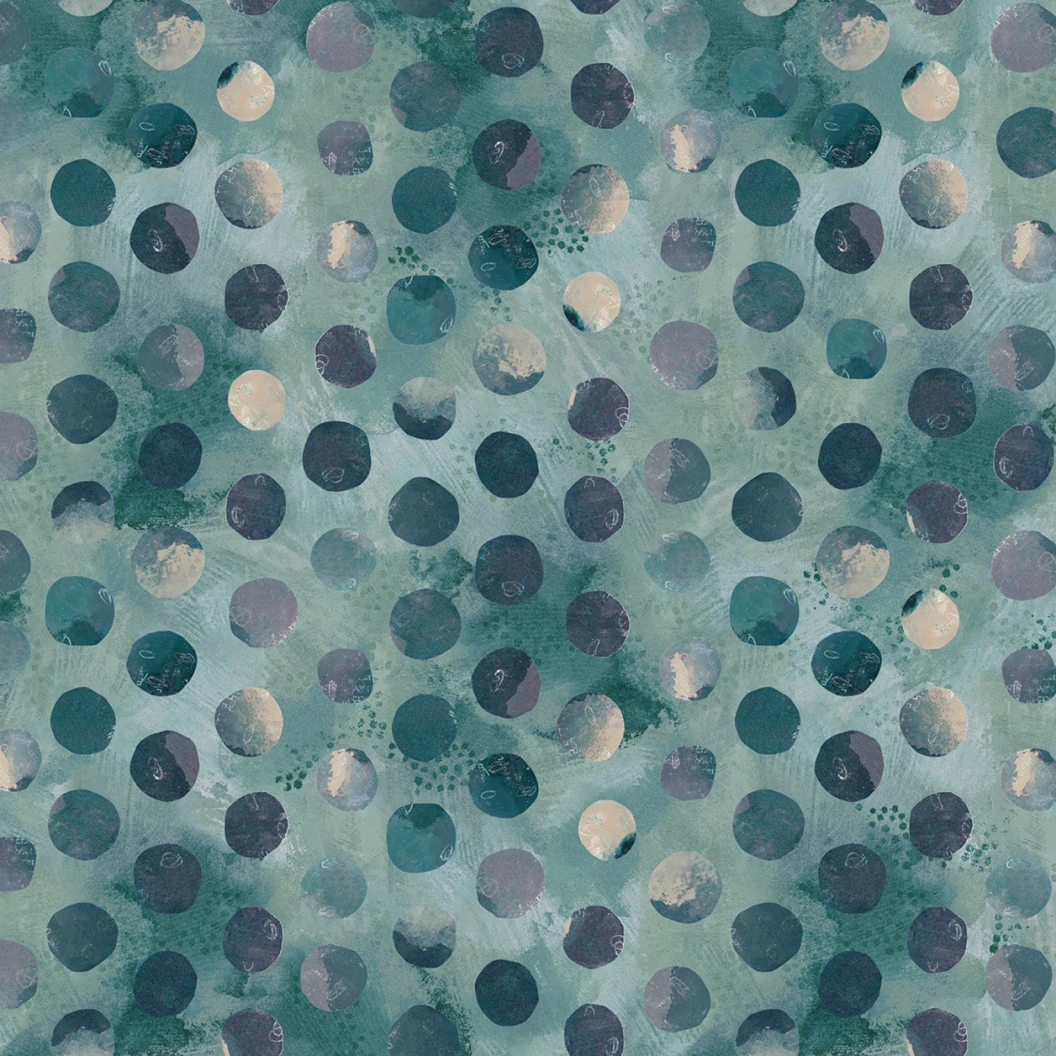 Nature Story - Collage Dot -  NSTO5841-B - 44" Wide - P & B Textiles