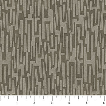 Modern Vibe - Broken Rectangle - Taupe - 44" Wide - Northcott
