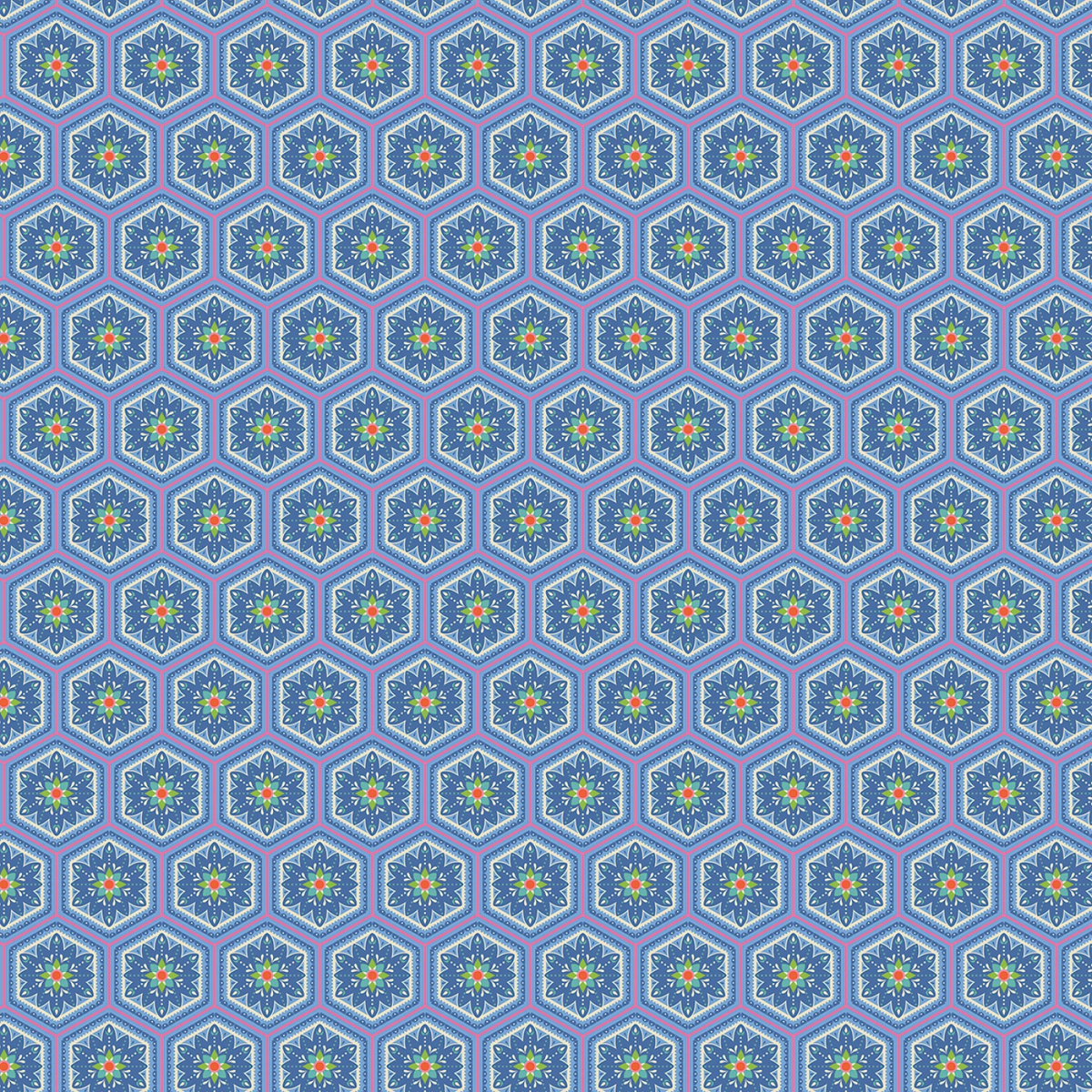Kipling Gardens - Everly - Blueberry - 44" Wide - Riley Blake