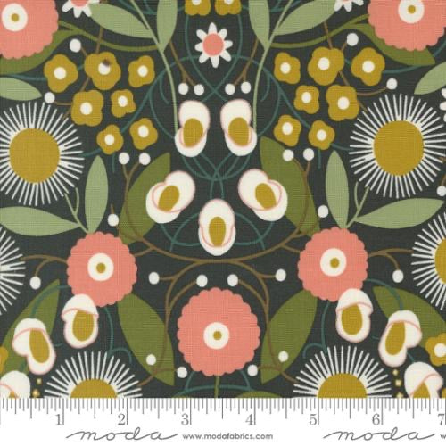 Imaginary Flowers - Ebony 548381-21 - 44" Wide - Moda