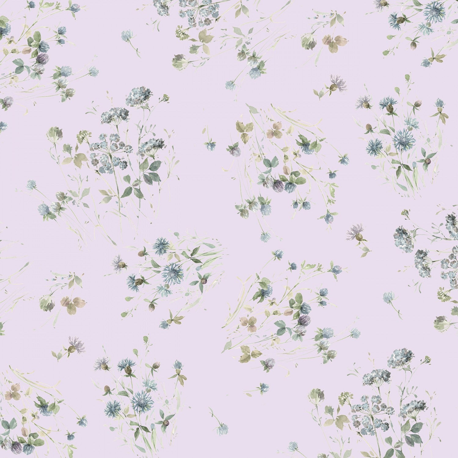 Au Naturel - Purple Large Floral - 44" Wide - Wilmington