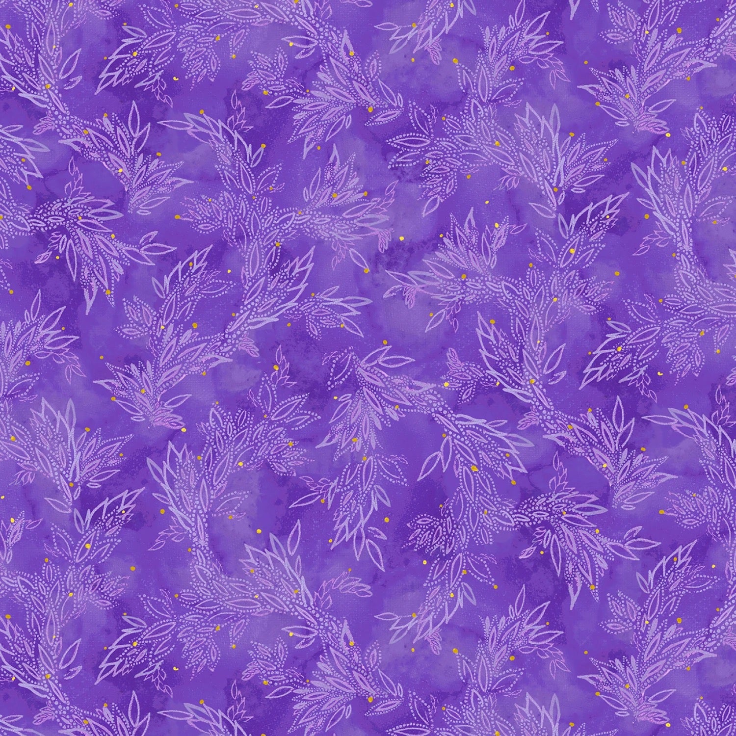 Painted Sea - Leafy Sea Trails - PSEA5946-V - 44" Wide - P & B Textiles