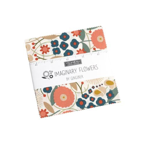 Imagninary Flowers - Charm Pack - 5" Squares - 42 Pieces - Moda
