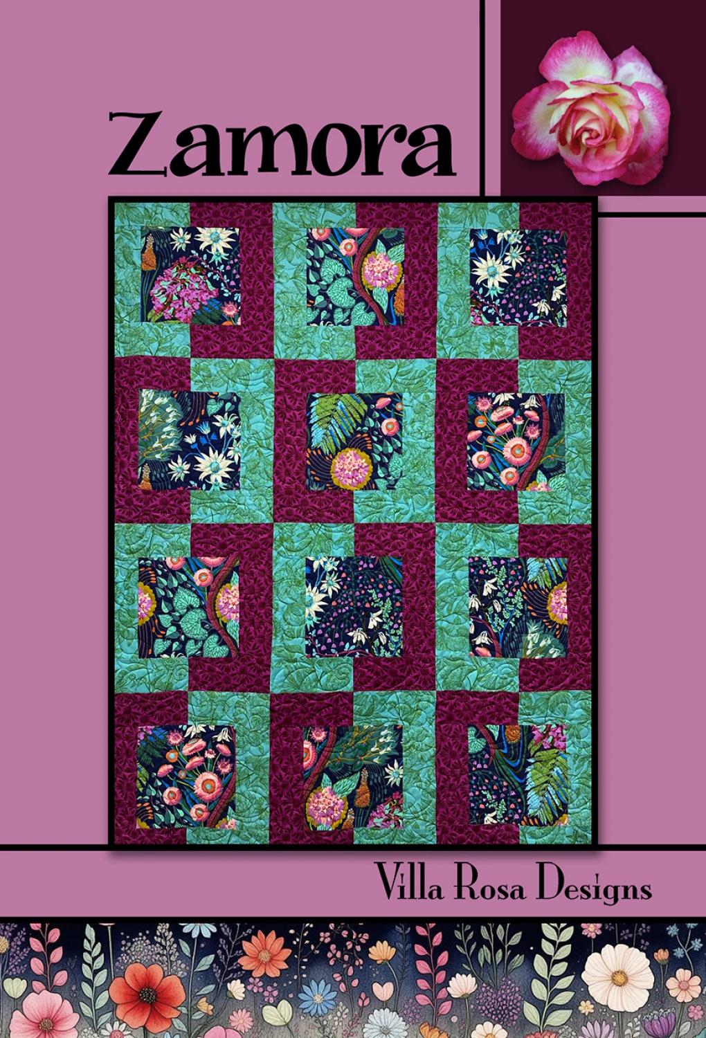 Zamora - Quilt Pattern - Villa Rosa Designs