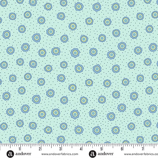 A Song to Sing - Sunny Side Up - Sky - 44" Wide - Andover Fabrics