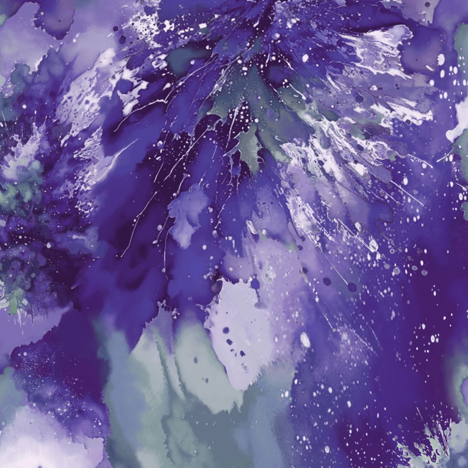 Splash of Colors - Lavender/Green - 108" Wide - Henry Glass
