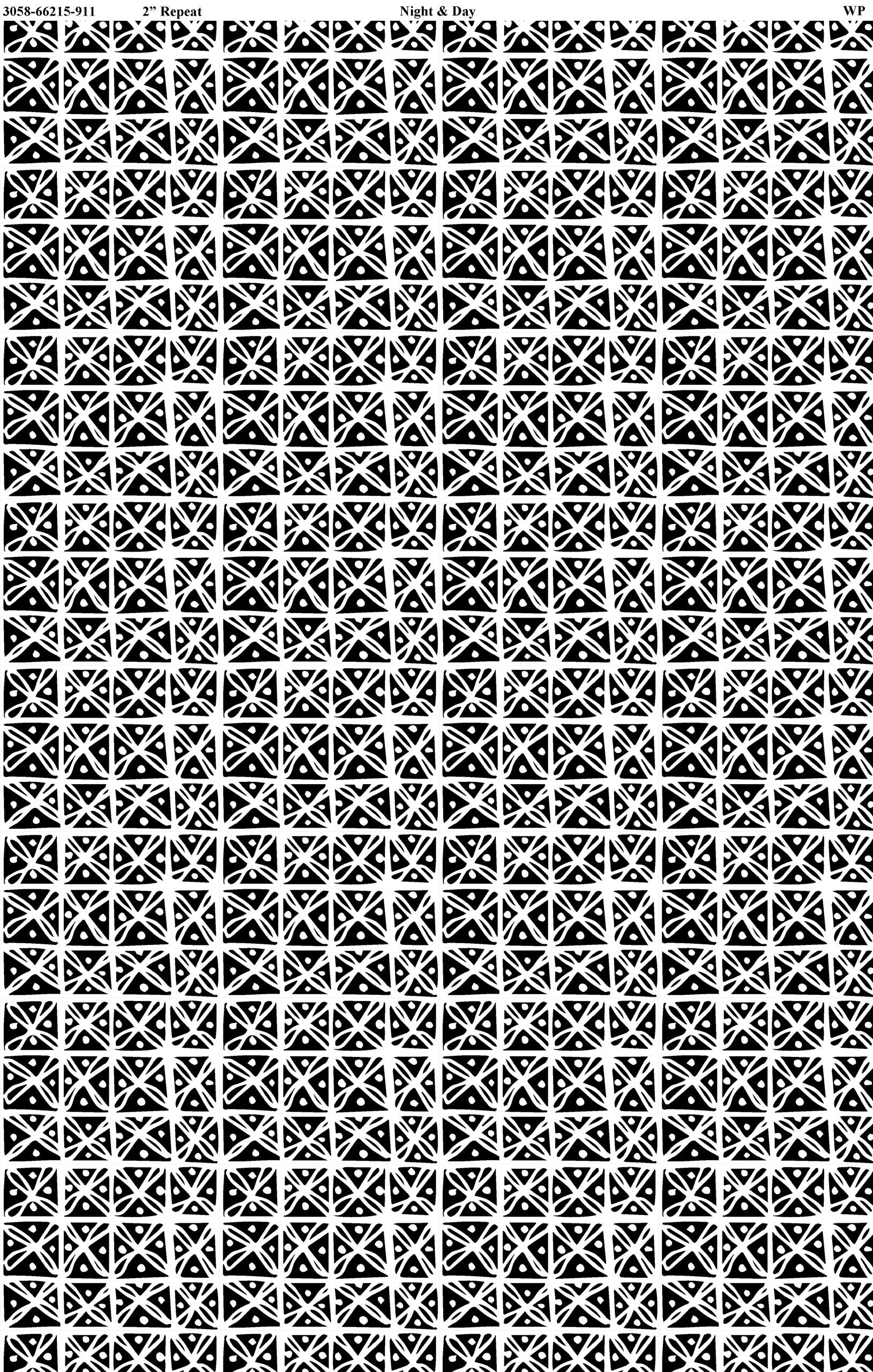 Night & Day - Grid - Black/White - 44" Wide - Wilmington