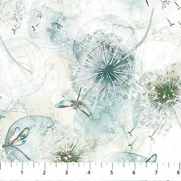 Whisper - Open Seed Pod -Cream Multi - 44" Wide - Northcott