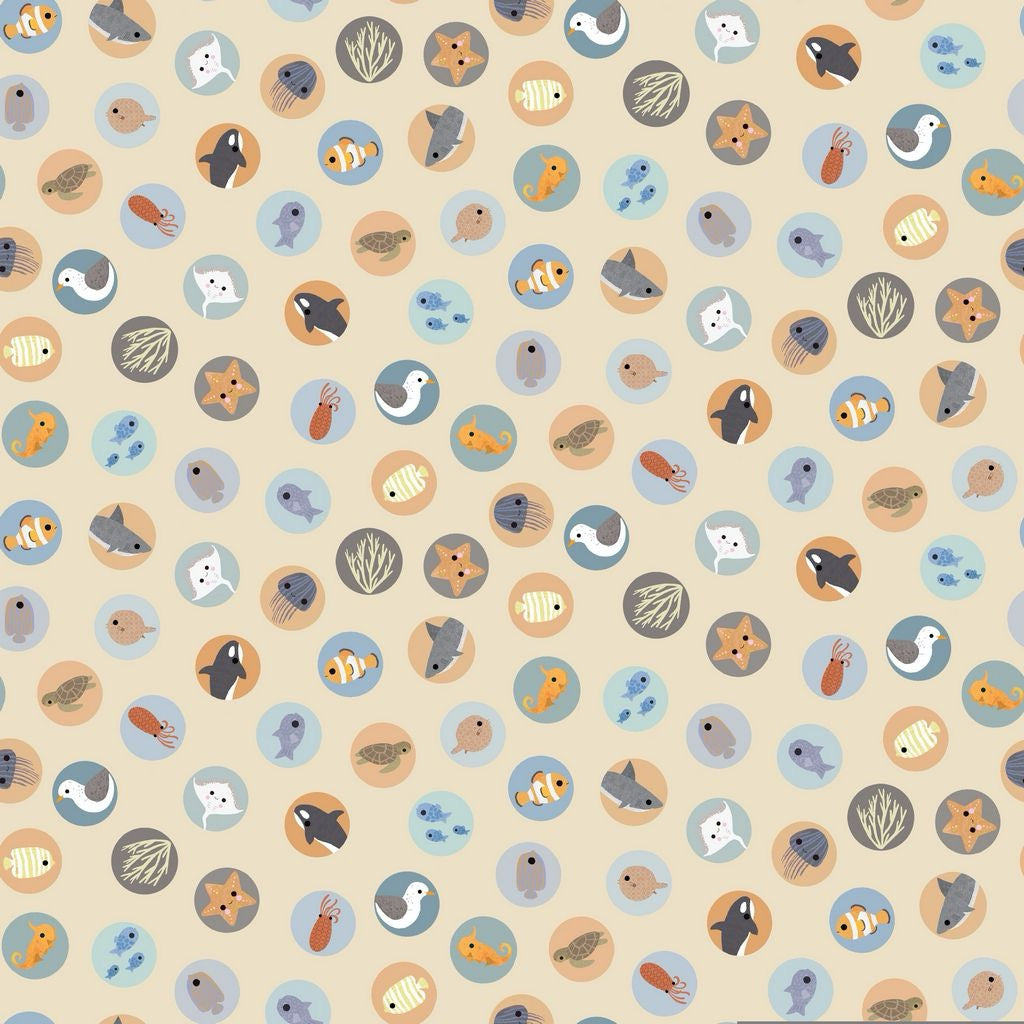 Beyond the Sea - Under The Sea - Dawn - 44" Wide - Dear Stella