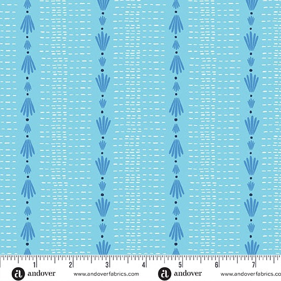 Friday Night - Glow - Azure - 44" Wide - Andover Fabrics