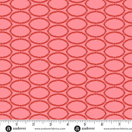 Friday Night - Bevel - Raspberry - 44" Wide - Andover Fabrics
