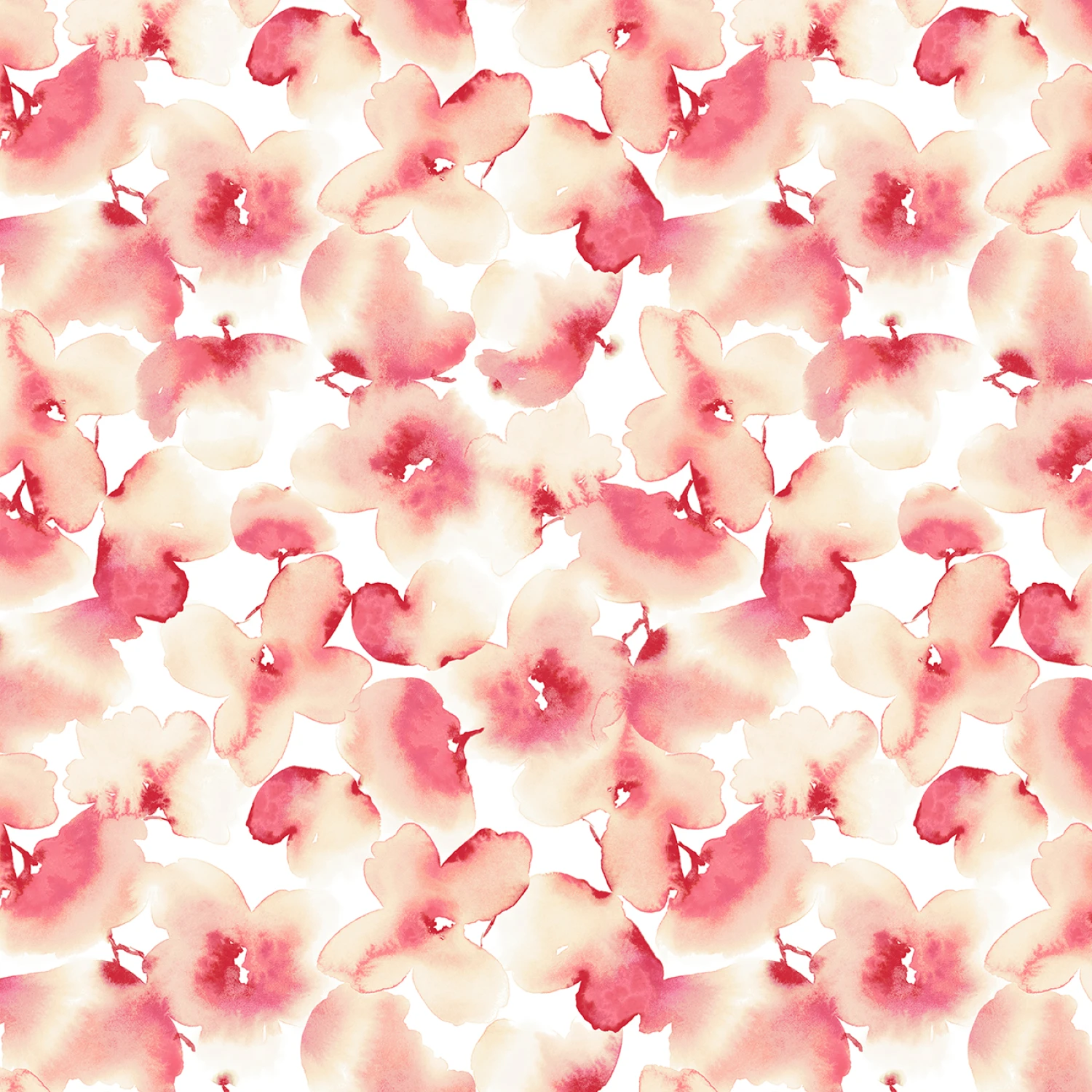 Belle Inky Watercolor Floral - PJ - 108" Wide - P & B Textiles