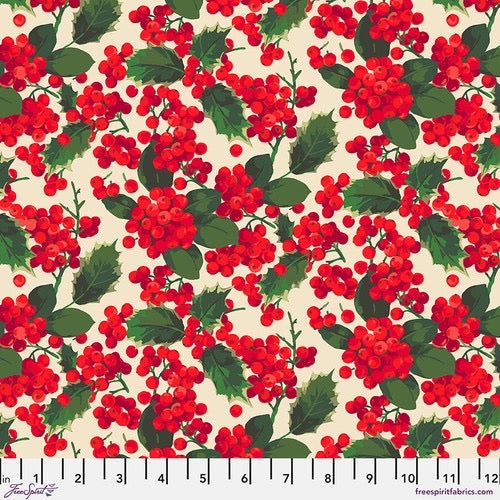 Winterberry - Holly Berry Red - 44" Wide - FreeSpirit