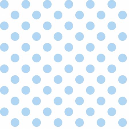 Dots - Pale Blue - 44" Wide - Kimberbell Basics