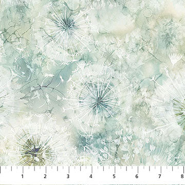 Whisper - Packed Seed Pod - Light Teal - 44" Wide - Northcott