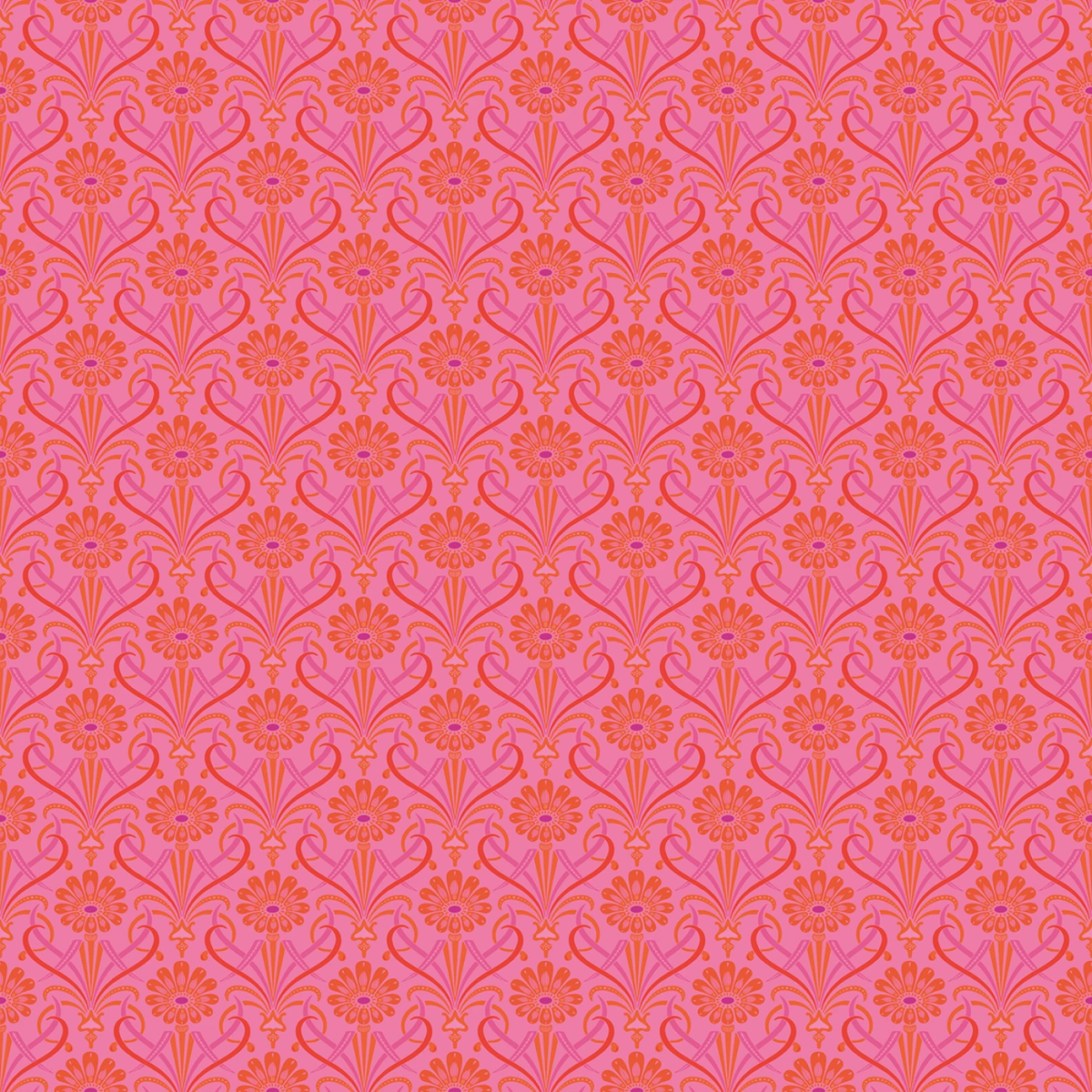 Kipling Gardens - Fairweather - Hot Pink - 44" Wide - Riley Blake