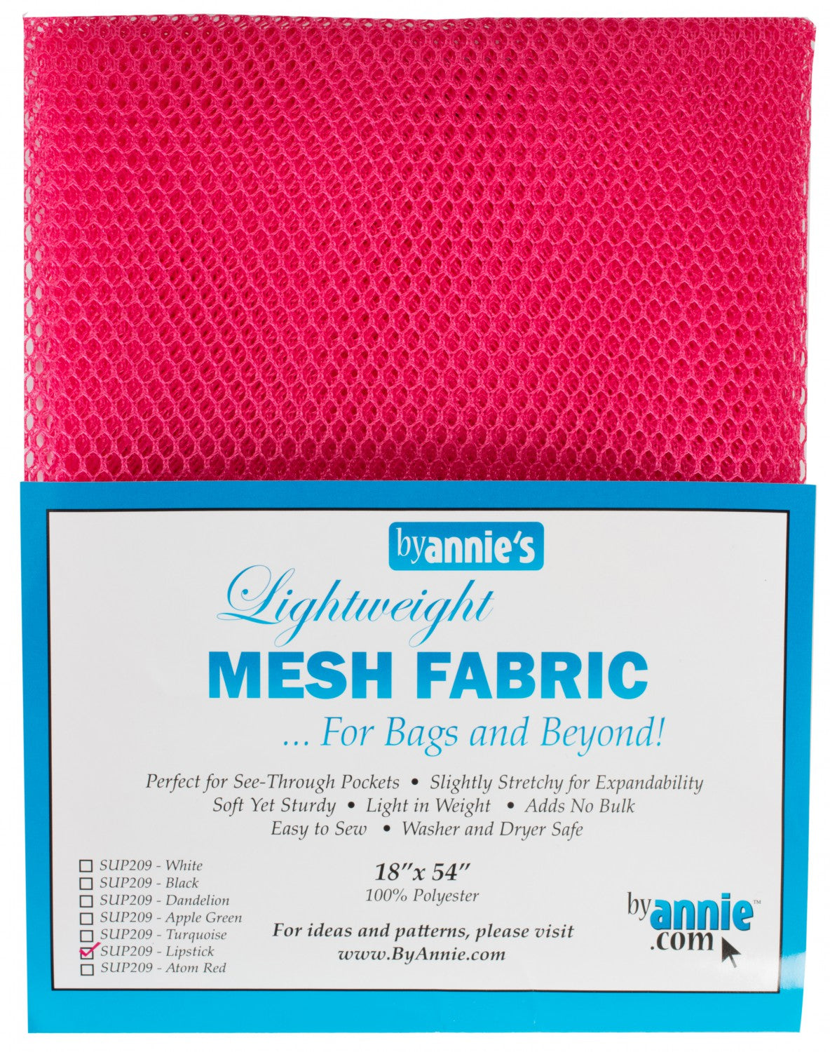 Mesh Lite Weight - Lipstick - 18" x 15YD - by Annie