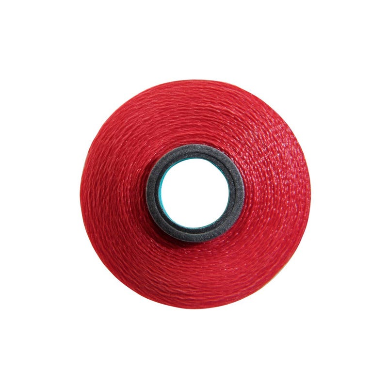Magna-Glide Classic pre-wound bobbin, Size L, in Candy Apple Red (#60238), Box of 72 by Fil-Tec