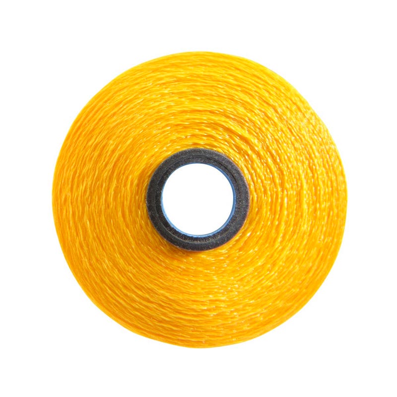 Magna-Glide Classic pre-wound bobbin, Size M, in Bright Gold (#60251), Box of 72 by Fil-Tec