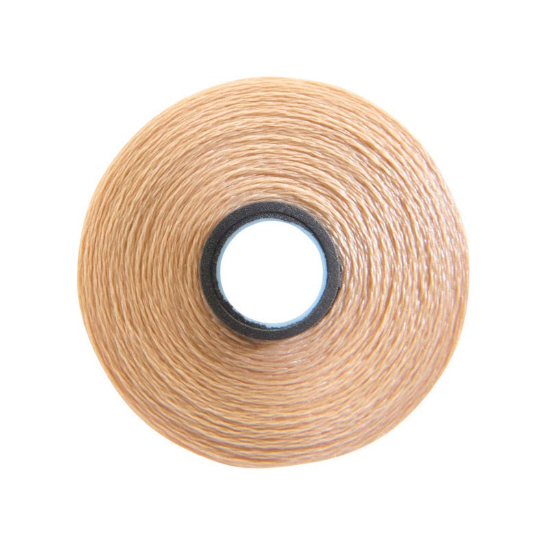 Magna-Glide Classic pre-wound bobbin, Size M, in Light Tan (#60244), Box of 72 by Fil-Tec