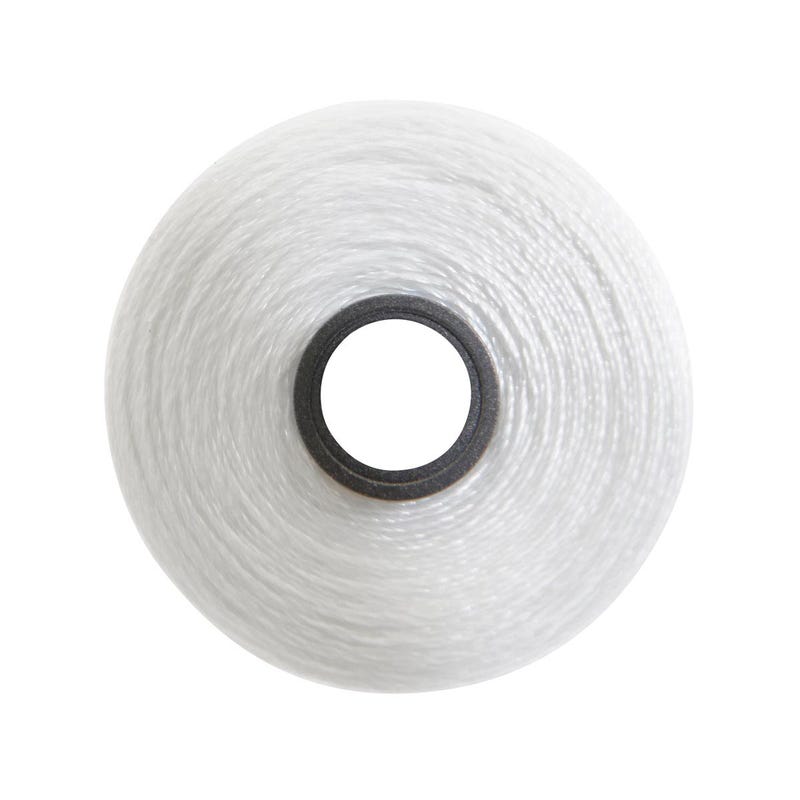 Magna-Glide Classic pre-wound bobbin, Size M, in White (#12445), Box of 100 by Fil-Tec