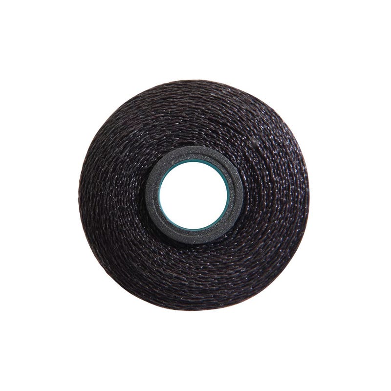 Magna-Glide Delight pre-wound bobbin, Size L, in Black (#11001), Jar of 20 by Fil-Tec