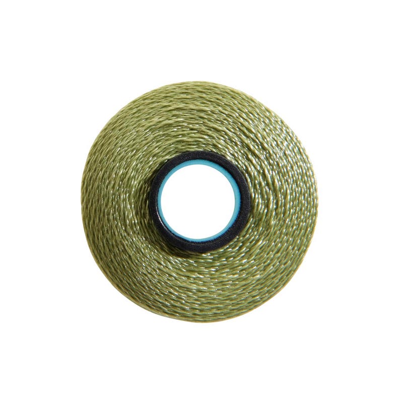 Magna-Glide Delight pre-wound bobbin, Size L, in Celery (#60580), Jar of 20 by Fil-Tec