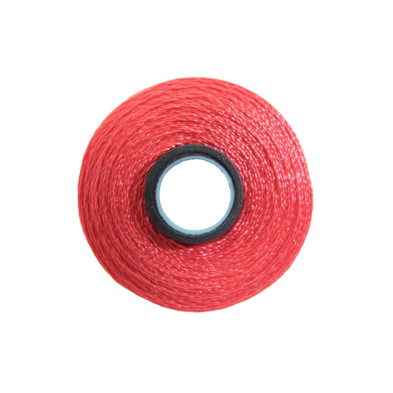 Magna-Glide Delight pre-wound bobbin, Size L, in Cherry (#70032), Jar of 20 by Fil-Tec
