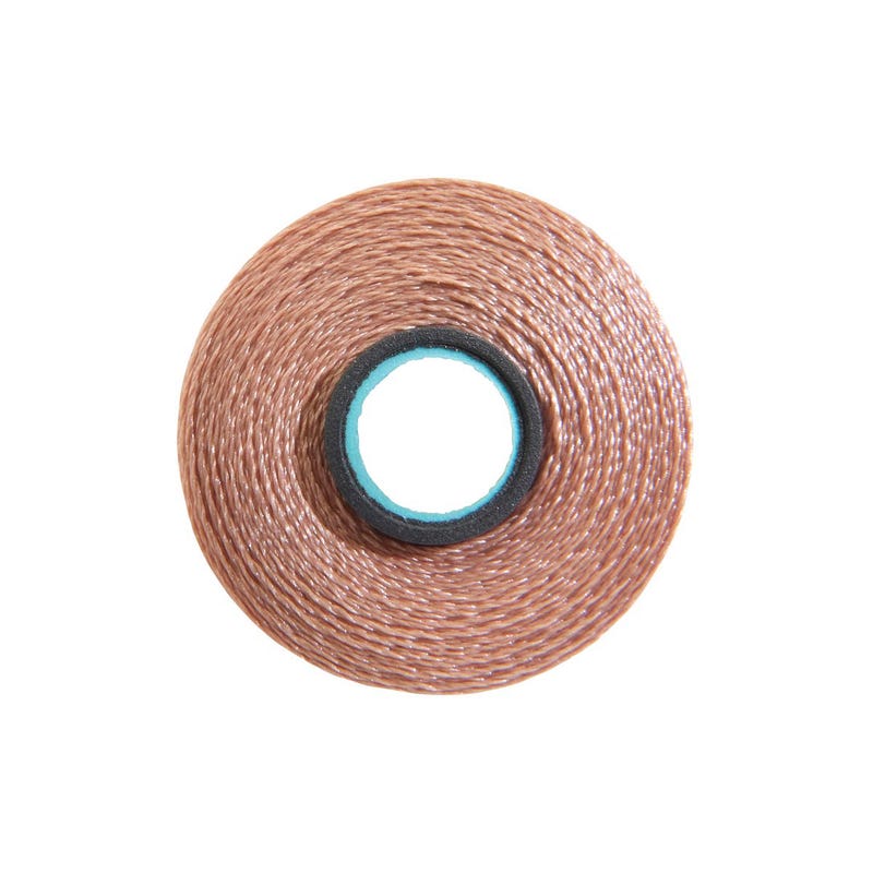 Magna-Glide Delight pre-wound bobbin, Size L, in Chestnut (#27521), Jar of 20 by Fil-Tec