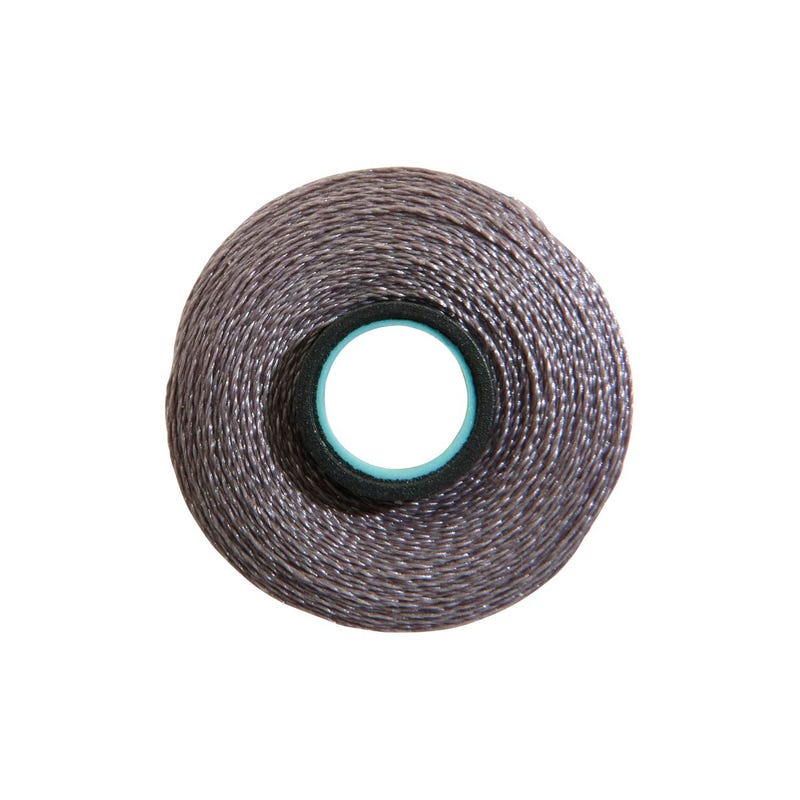 Magna-Glide Delight pre-wound bobbin, Size L, in Cool Grey 7 (#10CG7), Jar of 20 by Fil-Tec