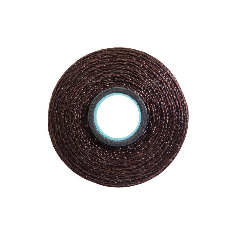Magna-Glide Delight pre-wound bobbin, Size L, in Dark Brown (#20476), Jar of 20 by Fil-Tec