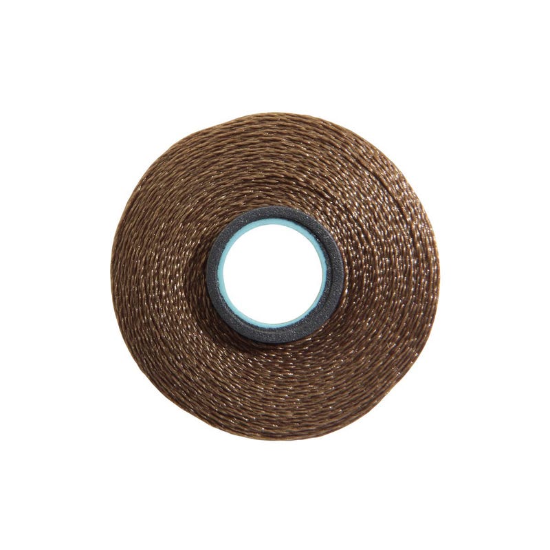 Magna-Glide Delight pre-wound bobbin, Size L, in Leather (#20140), Jar of 20 by Fil-Tec