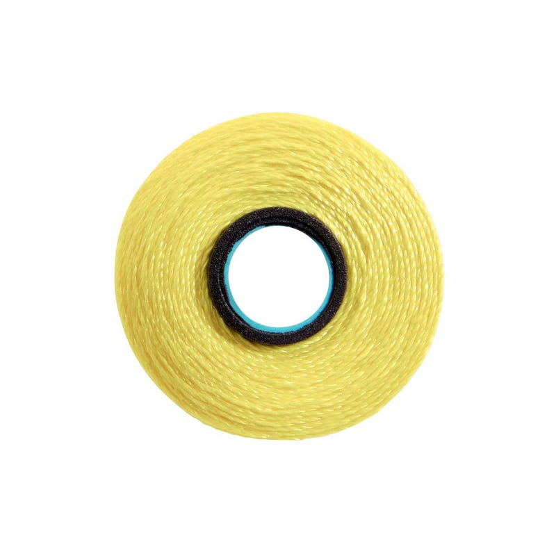 Magna-Glide Delight pre-wound bobbin, Size L, in Lemon Ice (#80607), Jar of 20 by Fil-Tec