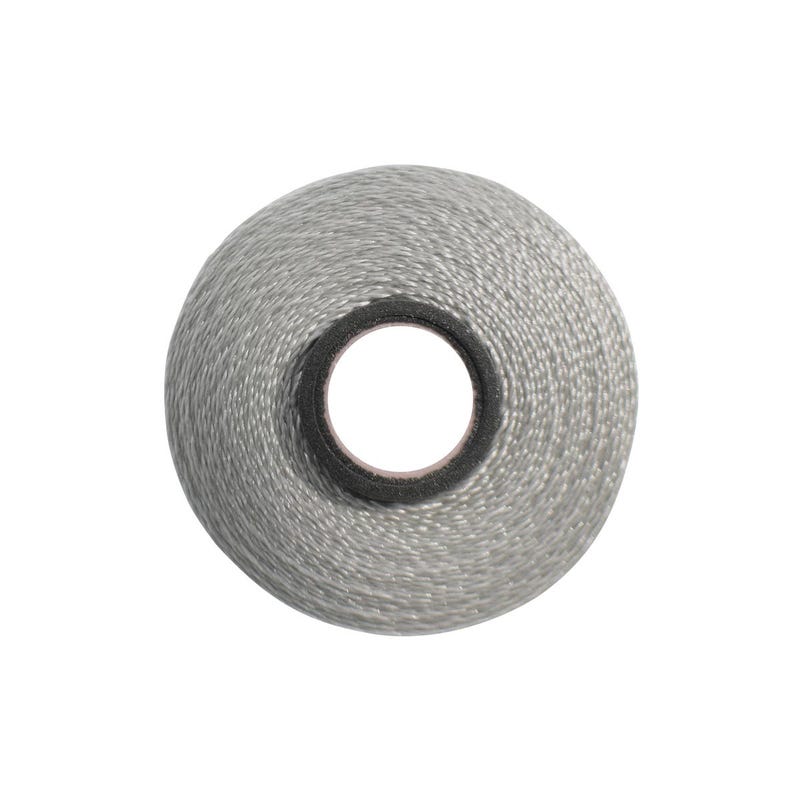 Magna-Glide Delight pre-wound bobbin, Size L, in Light Grey (#17543), Jar of 20 by Fil-Tec