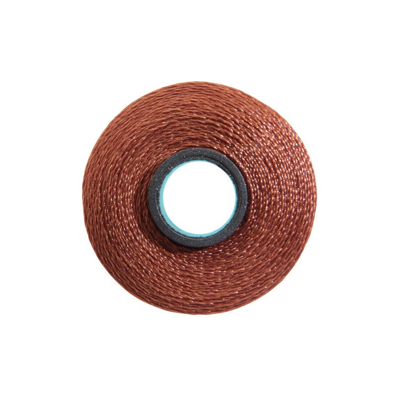 Magna-Glide Delight pre-wound bobbin, Size L, in Mahogany (#20160), Jar of 20 by Fil-Tec