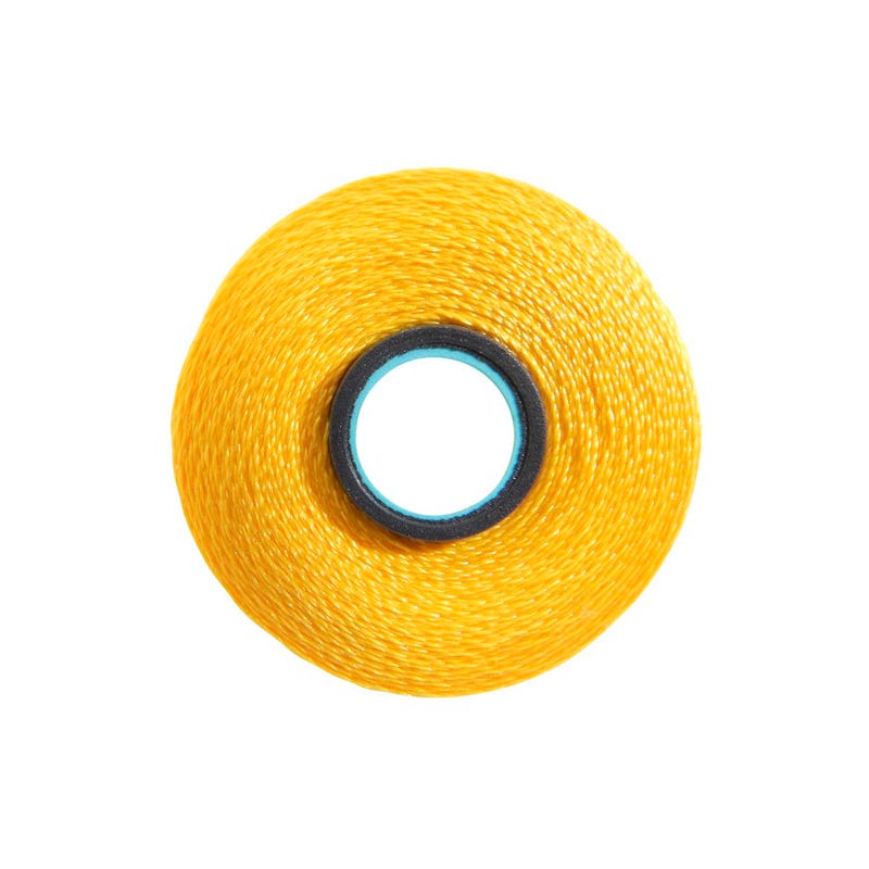 Magna-Glide Delight pre-wound bobbin, Size L, in Mango (#80116), Jar of 20 by Fil-Tec