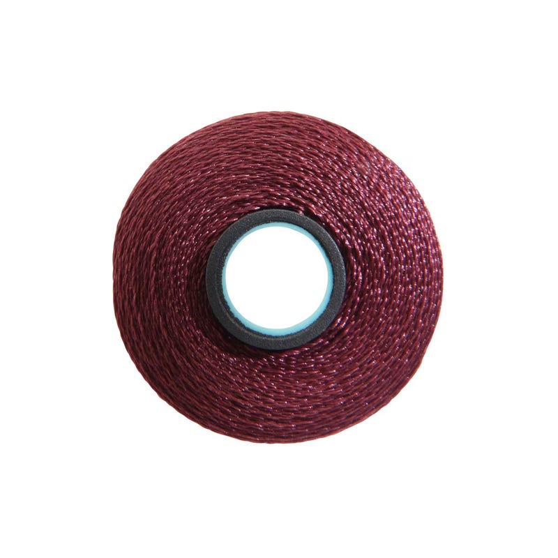 Magna-Glide Delight pre-wound bobbin, Size L, in Maroon (#70209), Jar of 20 by Fil-Tec