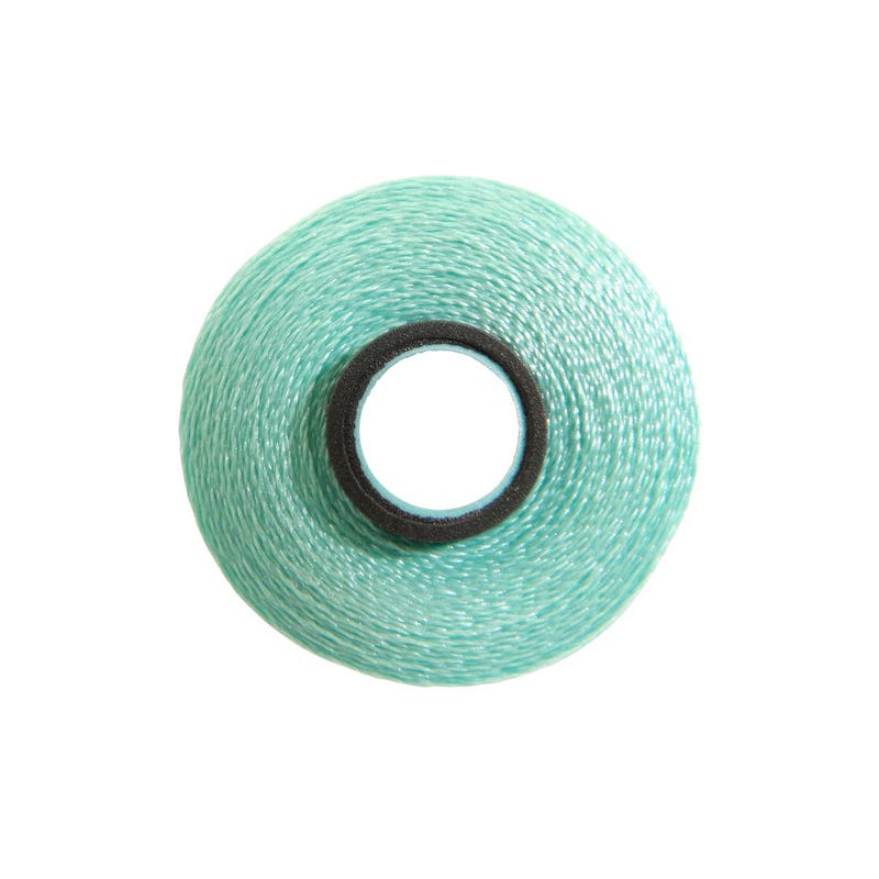 Magna-Glide Delight pre-wound bobbin, Size L, in Mint (#60345), Jar of 20 by Fil-Tec