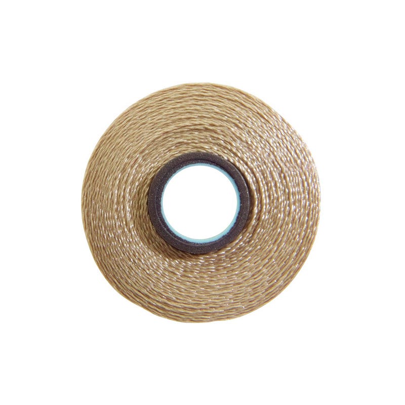 Magna-Glide Delight pre-wound bobbin, Size L, in Mocha (#20727), Jar of 20 by Fil-Tec