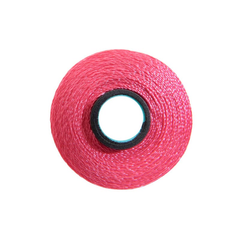 Magna-Glide Delight pre-wound bobbin, Size L, in Rhododendron (#70205), Jar of 20 by Fil-Tec
