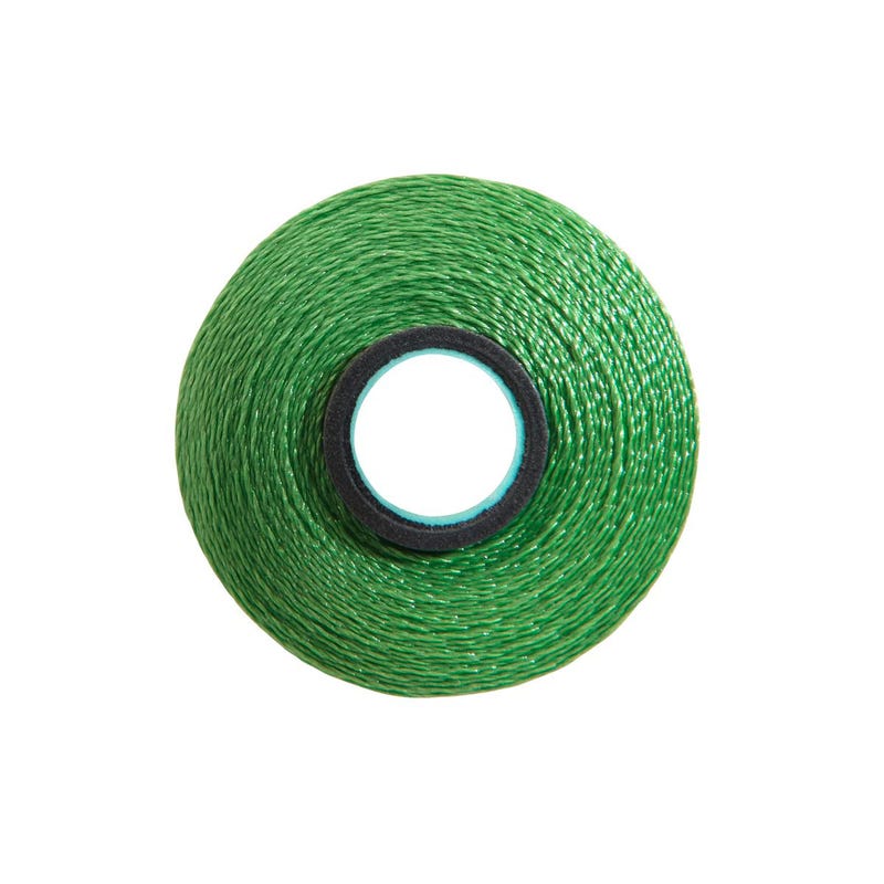 Magna-Glide Delight pre-wound bobbin, Size L, in Turf (#60362), Jar of 20 by Fil-Tec