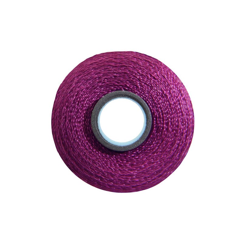 Magna-Glide Delight pre-wound bobbin, Size L, in Violet (#40255), Jar of 20 by Fil-Tec