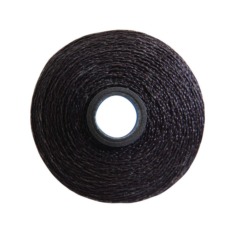 Magna-Glide Delight pre-wound bobbin, Size M, in Black (#11001), Jar of 10 by Fil-Tec