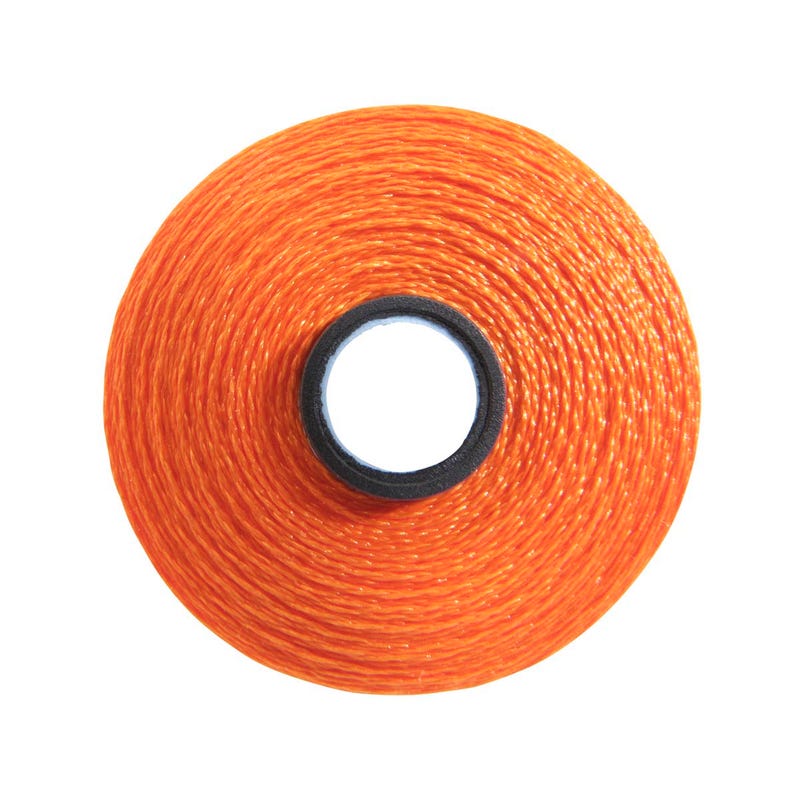 Magna-Glide Delight pre-wound bobbin, Size M, in Blaze (#91505), Jar of 10 by Fil-Tec