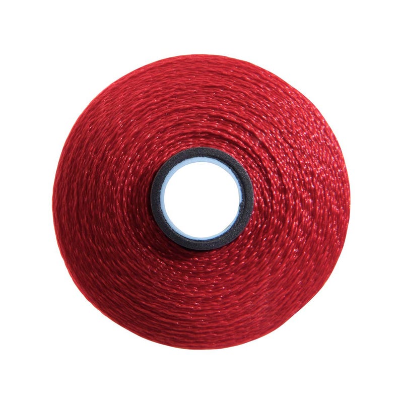 Magna-Glide Delight pre-wound bobbin, Size M, in Cardinal (#70001), Jar of 10 by Fil-Tec