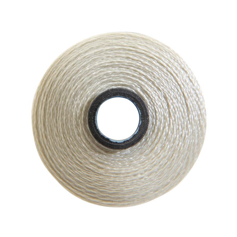 Magna-Glide Delight pre-wound bobbin, Size M, in Cream (#20001), Jar of 10 by Fil-Tec
