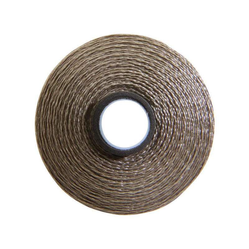 Magna-Glide Delight pre-wound bobbin, Size M, in German Granite (#10401), Jar of 10 by Fil-Tec