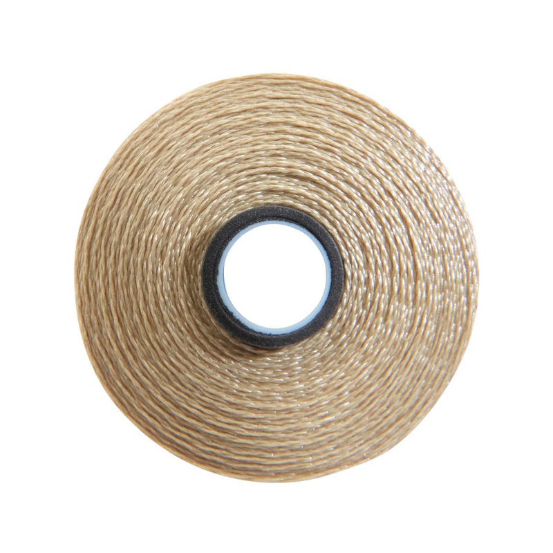 Magna-Glide Delight pre-wound bobbin, Size M, in Khaki (#24525), Jar of 10 by Fil-Tec